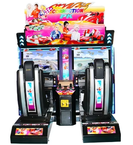 เครื่องเกมแข่งรถอาร์เคดขนาดใหญ่สำหรับผู้ใหญ่ 2 คน พร้อมไฟ LED และห้องนักบินแบบตรวจจับการเคลื่อนไหว - Product Image 1