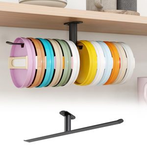 Organisateur de couvercles de gobelets en acier inoxydable à fixer sous l'armoire, support pour couvercles de tasses Yeti/Stanley/Simple Modern - Product Image 2