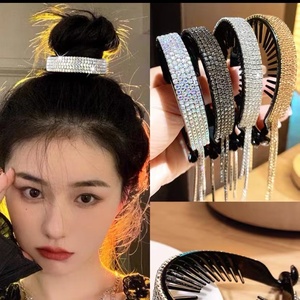 Nouvelle Arrivée : Pinces à Cheveux Coréennes Simples et Tendance <span class=keywords><strong>pour</strong></span> <span class=keywords><strong>Chignon</strong></span> ou Queue de Cheval, 12,5 cm, Chaîne de Cheveux en Cristal <span class=keywords><strong>pour</strong></span> Femmes, Accessoires Capillaires - Product Image 3