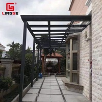 Auvent de canopée en aluminium, matériaux en aluminium très résistant, auvent d'extérieur pour Patio de jardin