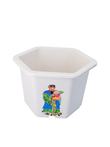 High Quality PP Plastic Flower <b>Pot</b> with Traditional Printed Design Custom Logo & Bulk Order Available <b>Large</b> Size - Product Image 3