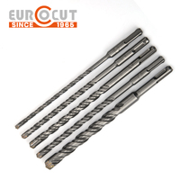 Eurocut 6mm 10mm 16mm 160mm 110mm carbure de tungstène pointe croisée SDS Plus marteau électrique forets à béton pour béton de maçonnerie