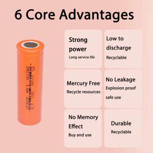 Công suất lớn hình trụ <span class=keywords><strong>Lithium</strong></span> <span class=keywords><strong>Ion</strong></span> 21700 Pin 3.7V 18650 Li-<span class=keywords><strong>ion</strong></span> 2600mAh-4500mAh có thể sạc lại di động tùy chọn với 4000mAh - Product Image 5
