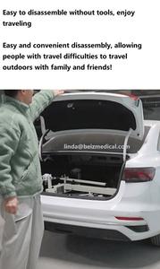 Les jambes peuvent être ouvertes Chaise élévatrice pour fauteuil roulant de transfert Chaise élévatrice manuelle <span class=keywords><strong>Coussin</strong></span> de siège réglable avec le trou-BZ-L22 - Product Image 3