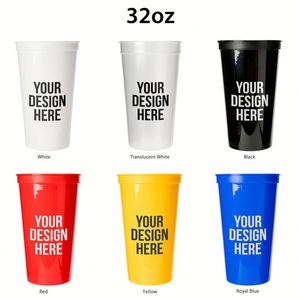 100 Vasos Promocionales con Logotipo para Estadio, 8 oz, 10 oz, 16 oz, 20 oz, 32 oz, Vasos de Plástico Irrompibles para Fiestas - Product Image 3