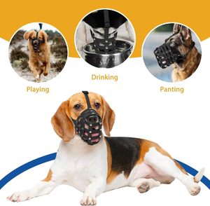 Museau pour chien de taille moyenne et grande Panier en PVC souple Museau long avec museau Rubans respirants rembourrés Empêche de mordre le charognard Doberman - Product Image 3