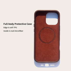 <span class=keywords><strong>Coque</strong></span> de téléphone en <span class=keywords><strong>Alcantara</strong></span> pour <span class=keywords><strong>iphone</strong></span> 16 <span class=keywords><strong>Pro</strong></span> Max, enveloppe complète, en métal surélevé - Product Image 5