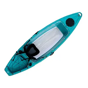 Dưới Trong Suốt Xuồng Kayak Với Mái Chèo Trong Suốt