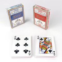 Cartes à jouer en papier noir de qualité casino, fabrication OEM, cartes de poker personnalisées imprimées avec logo et boîte