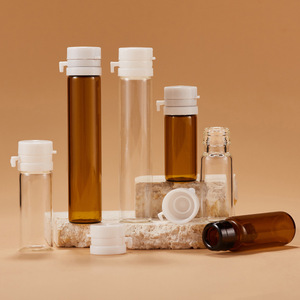 1ml 2ml 3ml 4ml 5ml nước hoa nhỏ mẫu huyết thanh chai thủy tinh tròn nhỏ giọt tinh dầu chai thủy tinh với nhựa xé Nắp - Product Image 1