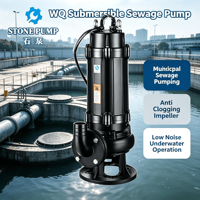 Pompe submersible anti-colmatage série WQ en fonte, électrique, pour eaux usées et eaux boueuses, idéale pour le traitement des eaux usées municipales