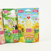 Emballage personnalisé para doce chocolat fermeture à glissière gel bubble-gum gommeux collations bonbons sacs emballage