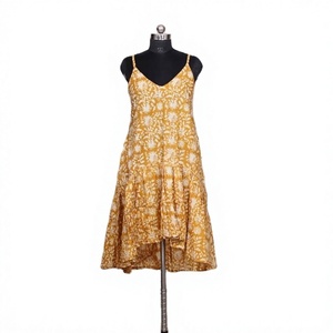 Nouvelle Collection – Robe Longue 100% Coton, Taille Naturelle, Lavable, Respirante, Boutonnée, Personnalisable, Style Plage Indien Estival - Product Image 1