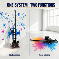 Lansong S1 Printer UV 3D untuk Dinding dan Lantai, Otomatis Penuh, Lebar Cetak 3000mm, untuk Logam, Kaca, Kayu, Perbedaan Tinggi 25mm