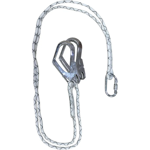 EN354 X-8 Double <b>Large</b> Buckle Tail Rope 11 Mm Diameter*1.5m Two Long Tail Rope Connecting <b>Rings</b> + Forged Buckle - Product Image 1