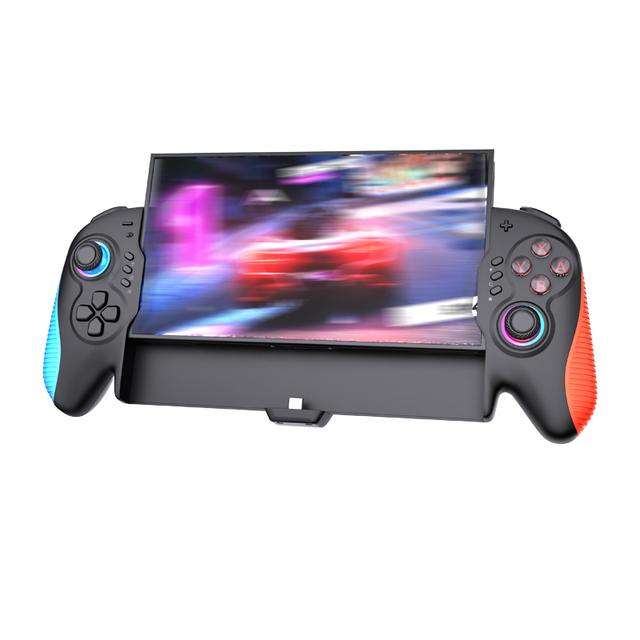 Game Controller with Hall Effect Sensing Joystick 6 Card Slots Adjustable Vibration RGB Lighting Gamepad for NS2 Console
