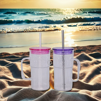 Toptan 600ml BPA İçermeyen Çevre Dostu PS Plastik Bardak Pipetli ve Kapaklı Okul Dönüşü İçin