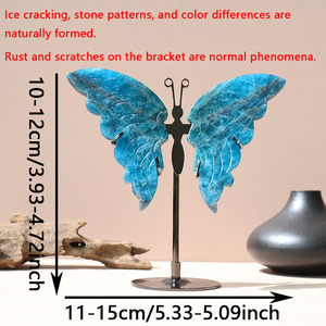 Cristales Curativos Espirituales Naturales al por Mayor, Tallados a Mano, Esculturas de Mariposas de Cristal, Artesanías, Decoración - Product Image 2