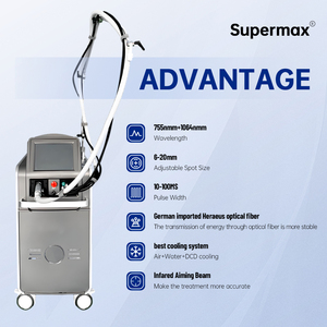 Alexandrite 1064nm 755nm เลเซอร์กำจัดขนถาวร3000W เครื่องเลเซอร์ชีพจรยาวอ่อนโยนเครื่องใช้ในเชิงพาณิชย์ - Product Image 5