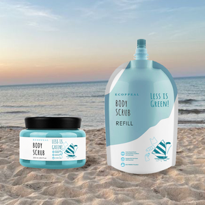 สครับขัดผิวขาวใสสูตรวีแกน OEM ผสมกาแฟและ<span class=keywords><strong>มะพร้าว</strong></span> บรรจุภัณฑ์แบบเติมได้ตามสั่ง - Product Image 3