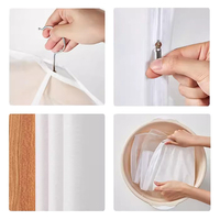 Housse de protection pour vêtements, housse anti-poussière pour robe de mariée, housse de rangement pour costume et manteau, sac de rangement transparent entièrement fermé avec fermeture éclair en tissu