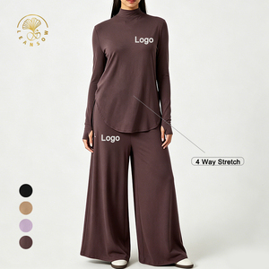 Pantalones Deportivos de Secado Rápido con Orificios para los Pulgares y Cordón Ajustable, Ropa Deportiva Islámica de Primera Calidad para Mujer, Corte Modesto - Product Image 1