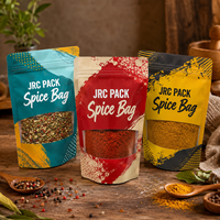 Sachets refermables personnalisés avec logo imprimé pour l'emballage alimentaire (snacks, bonbons, poudres, noix, poudres sèches, sucre, épices)