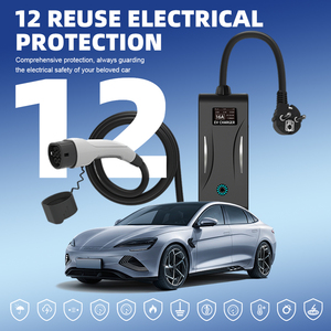 Gdon xách tay EV sạc loại 2 Thông minh EV sạc trạm 16A 220V AC giai đoạn duy nhất để sử dụng nhà - Product Image 3