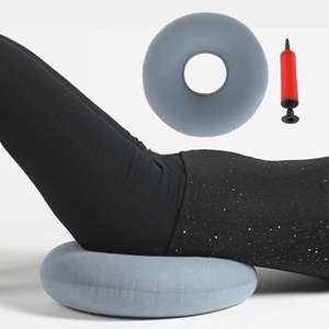 Cuscino gonfiabile 15 ''Donut cuscino sedile grigio Postpartum maternità cuscino per il Comfort durante la gravidanza e i periodi Postpartum - Product Image 2