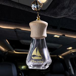Premium Colorful Auto Aromatherapy Pendant For Luxury Travel Night Natural Essential Oil Infused Gift Box Set Glass <b>Bottle</b> Jar - Product Image 4
