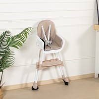 Chaise haute pliable 4-en-1 convertible Clafbebe, chaise haute pour bébé, chaise haute en plastique pour bébé
