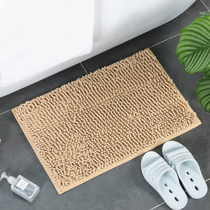 חם מוכר צבע מוצק גודל סטנדרטי 40*60 ס "מ אנטי להחליק אמבט chenille מחצלות - Product Image 3