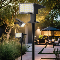 Lámpara LED Solar de Alta Luminosidad para Exteriores, Impermeable, para Jardín, Villa, Árbol, Césped, Foco Solar LED de Pared