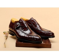 Chaussures de Mariage Homme en Cuir PU Style Oxford de Luxe avec Sangle, Respirantes, Semelle en Caoutchouc, Formelles pour le Bureau, Automne