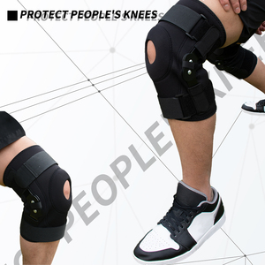 Genouillère réglable à charnière noire pour hommes et femmes, meilleur Support de genou, genouillère de sport - Product Image 3