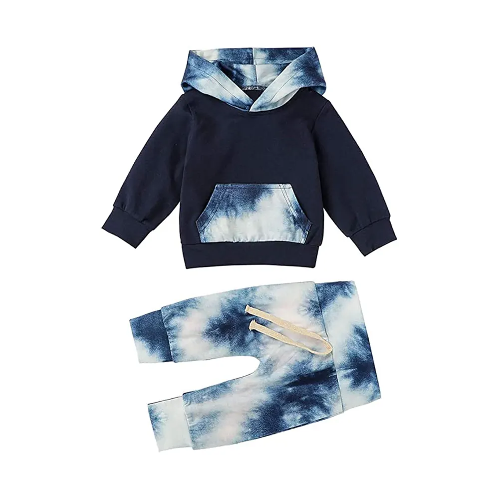 Tie Dye OEM baby Boys Clothing Set Outfits toddler organic contton Kids Boys Clothes Sets
