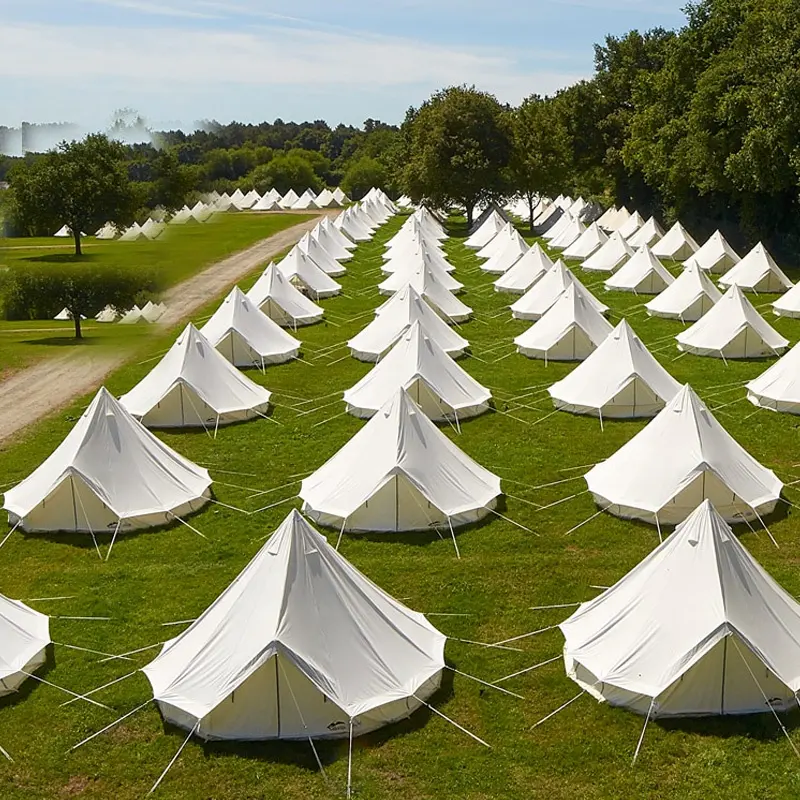 Schwere Baumwolle Leinwand Wüste Camping, Safari Zelte, glamping glocke zelt