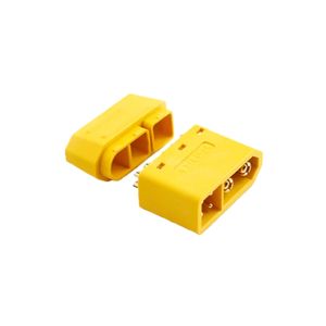 ชุดขั้วต่อโมดูลจ่ายไฟแบบไฮบริด Amass XT60(2+4)-M/F 6 พิน ทำจากทองเหลือง (2 ช่องจ่ายไฟ + 4 ช่องสัญญาณ) 20A พร้อมปลอกหุ้มสำหรับเดินสาย - Product Image 3