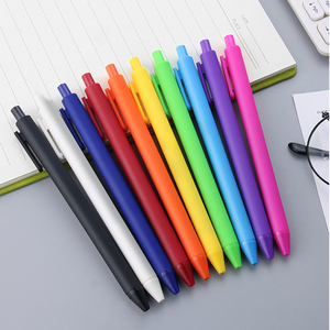 Becol New Coming Đơn Giản Rắn Màu Bút Bi Sáng Tạo Nhấp Chuột Quảng Cáo Bút Tùy Chỉnh Nhựa Bóng Bút Với Logo In - Product Image 3