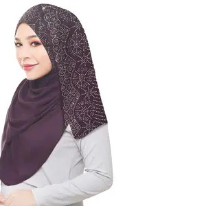 6039 2024 nouveau pas cher et bien meilleure vente à la mode en mousseline de soie imprimé hijabs femmes musulmanes vêtements de cérémonie