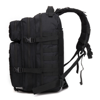 45L Noir Haute Qualité Sac À Dos Tactique Sac À Dos Étanche Gym Multi-fonctionnel Sport Voyage Grande Capacité Sac À Dos