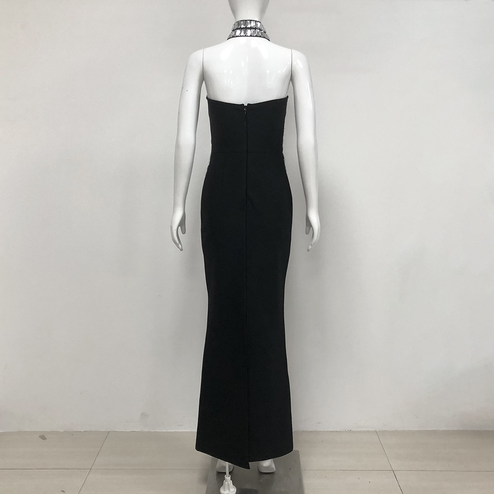 2025 Floor-Length Party Dress Bandage Dress Black for Women 2025 Floor-Length Party Dress Bandage Dress Black for Women