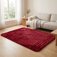 Tapis en fausse fourrure de lapin, moelleux et touffeté à bulles, pour canapé, chambre à coucher, décoration intérieure, tapis de sol chaud pour la maison