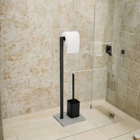 Brosse de toilette en métal moderne personnalisé monté en coin porte-mouchoir pour appartement salle de bain cuisine hôtel salle à manger