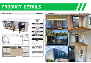 Cabina leggera struttura della cabina prefabbricata uccello, installazione rapida Apple Capsule House - Product Image 2