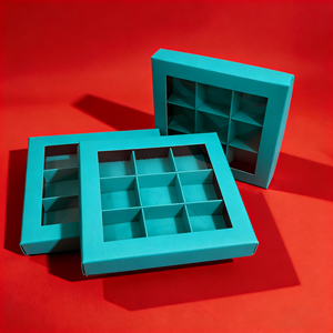 Caja de Embalaje para Chocolate con Ventana Transparente, Caja de Regalo de PVC con Ventana para Dulces de Chocolate - Product Image 3