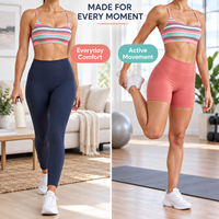 Soutien-gorge de sport pour femme à rayures imprimées, respirant, en tissu recyclé, à maintien élevé, pour le yoga, le Pilates et les loisirs