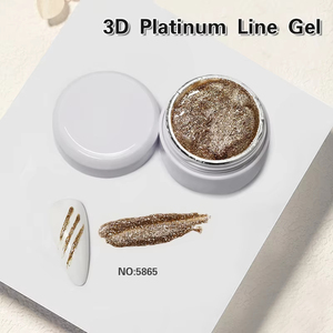 Gel de <span class=keywords><strong>Uñas</strong></span> 3D Platinum Line UV/LED, Natural, Bajo Olor, Semipermanente, Removible, <span class=keywords><strong>para</strong></span> Arte de <span class=keywords><strong>Uñas</strong></span> Profesional - Product Image 5
