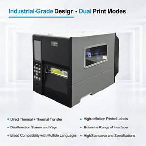 Impresora Industrial de Etiquetas, Impresora Comercial de Etiquetas de Código de Barras Térmicas Directas, Impresora de Etiquetas de Producción Térmica - Product Image 2