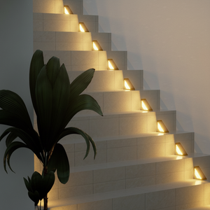 Lampe solaire triangulaire <span class=keywords><strong>LED</strong></span> TSINYE pour marches, lumière chaude, éclairage solaire <span class=keywords><strong>LED</strong></span> pour l'extérieur, décoration pour terrasse, marches d'entrée, jardin - Product Image 2